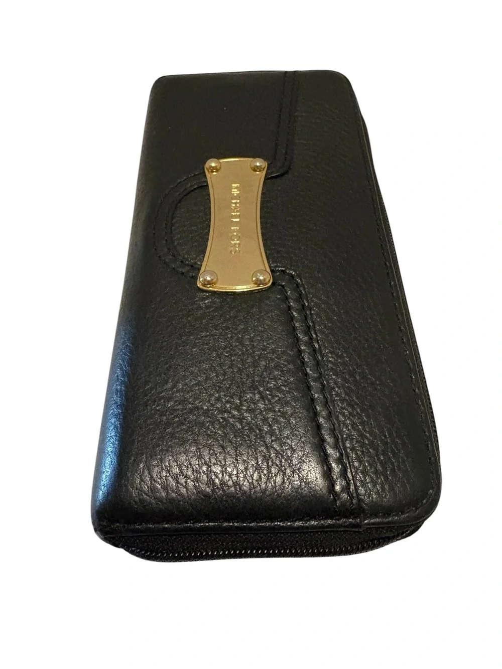 Michael Kors Saratoga Pebble Leather Zip Around Continental Wallet